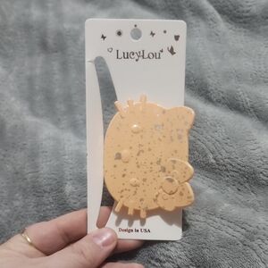 Lucy Lou Orange Hair Clip